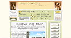 Desktop Screenshot of ladestownridingstables.com