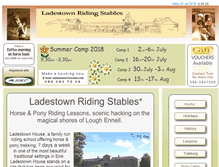 Tablet Screenshot of ladestownridingstables.com